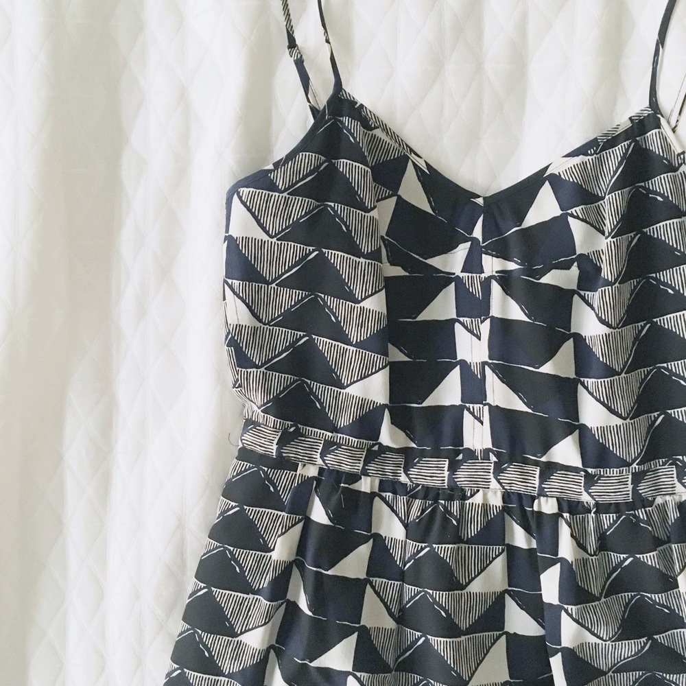 Madewell silk cami dress in triangle trio